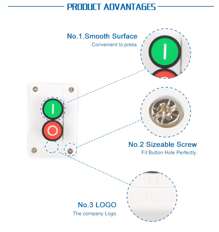 B213 ABS Plastic Emergency Stop Push Button Switch Control box