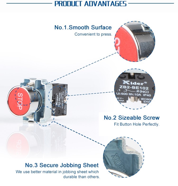 DB2-BA4342 Metal Push Button Switch