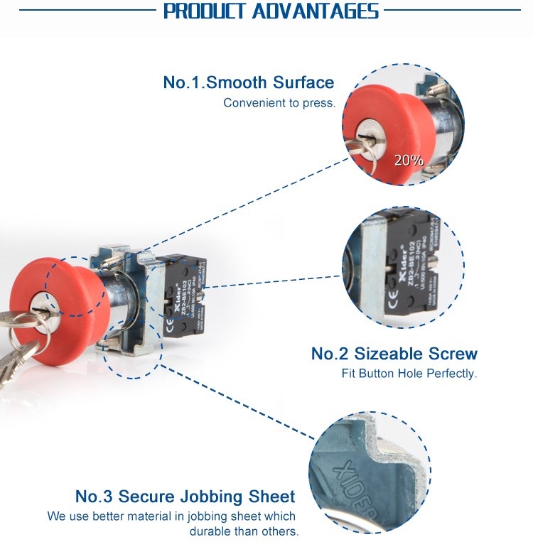 Mushroom Push Button Switch