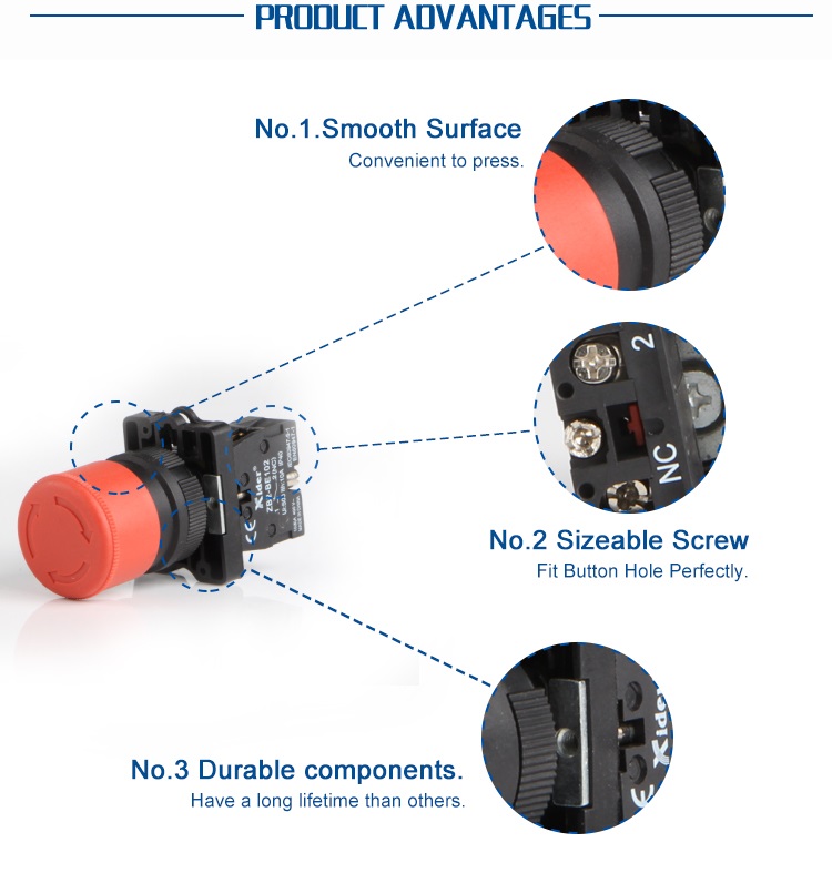 Mushroom Push Button Switch